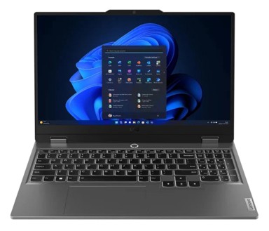 LENOVO Laptop LOQ 15 / AMD Ryzen 5 7235HS, 15.6", 1920 x 1080, 16 GB RAM, 512 GB SSD + 512 GB SSD, Windows 11 Home, siva